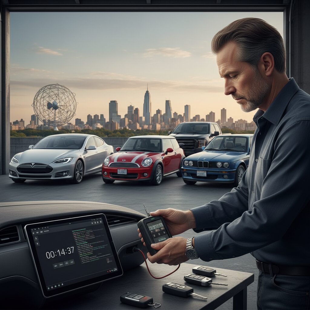 how long does key programming take in queens mobile programming